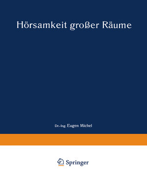cover image of Hörsamkeit großer Räume